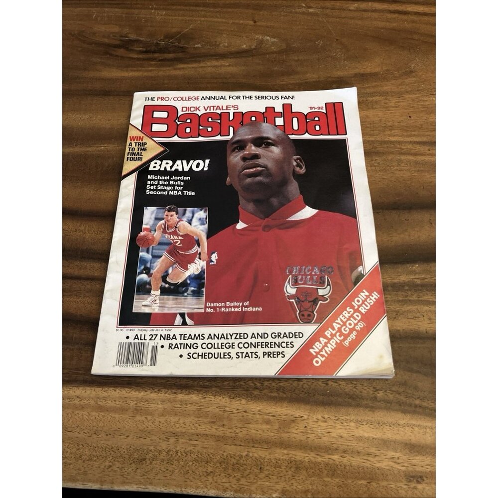 Vintage Michael Jordan Cover Dick Vitale's Basketball Magazine 1992 - Picture 7 of 9